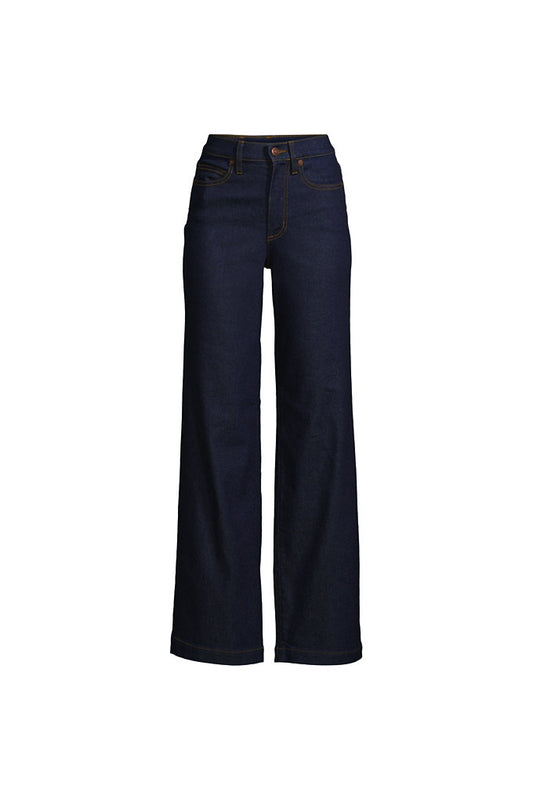 Dark Wash High Rise Wide Leg Jeans 28-34" Inseams