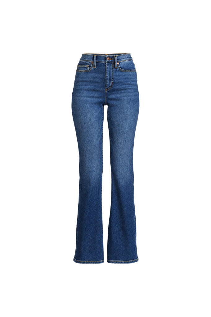 High Rise Skinny Flare Jeans: 28.5", 31", 33" Inseams