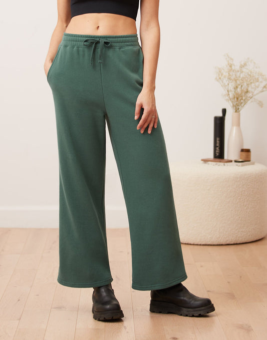 Wide Leg Fleece Sweatpants