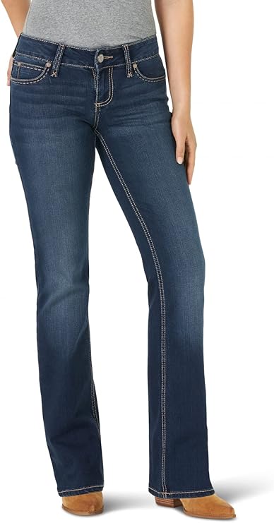 Retro Mae Mid Rise Stretch Boot Cut Jeans