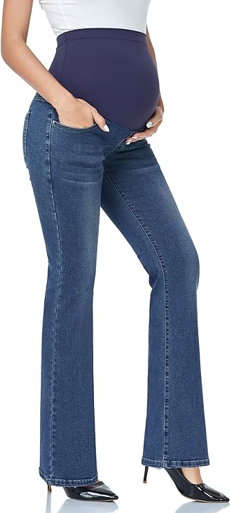 Women's Petite 31" Inseam Maternity Bootcut Jeans