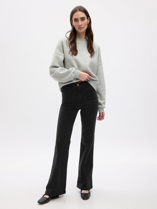 High Rise '70s Flare Jeans: 30-36.5" Inseams