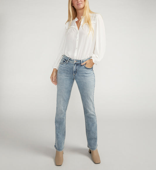 Elyse Mid Rise Slim Bootcut Jeans