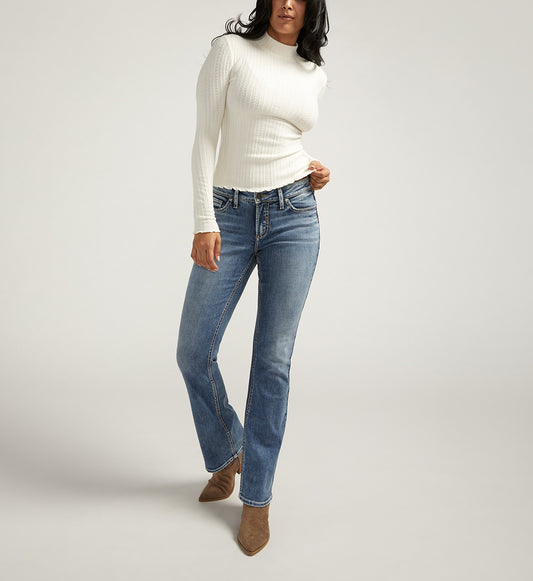 Medium Wash Slim Bootcut Jeans: 31", 33", 35" Inseam