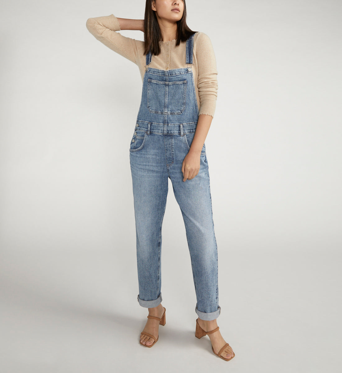 Baggy Straight Leg Overalls