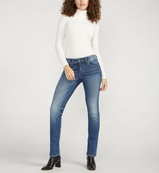 Suki Mid Rise Straight Leg Jeans