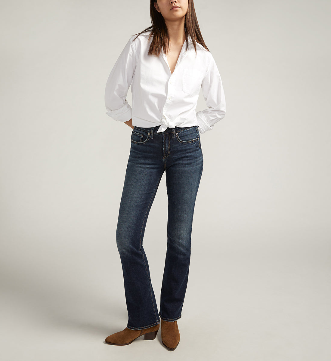 Suki Mid Rise Slim Bootcut Luxe Stretch Jeans