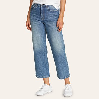 Low-stretch High-Rise Cropped Jeans: 25-29" Inseams
