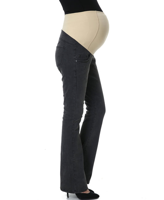 Maternity Stretch Boot Cut Jeans: 32" Inseam