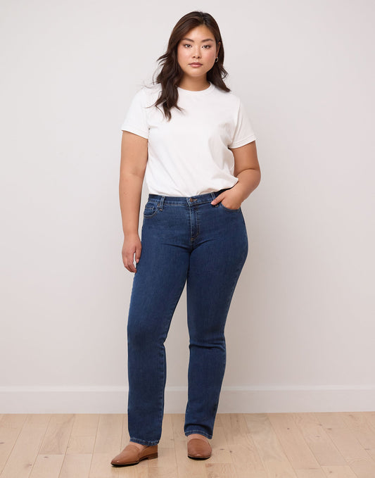 Medium Blue Wash Skinny Jeans 32" Inseam