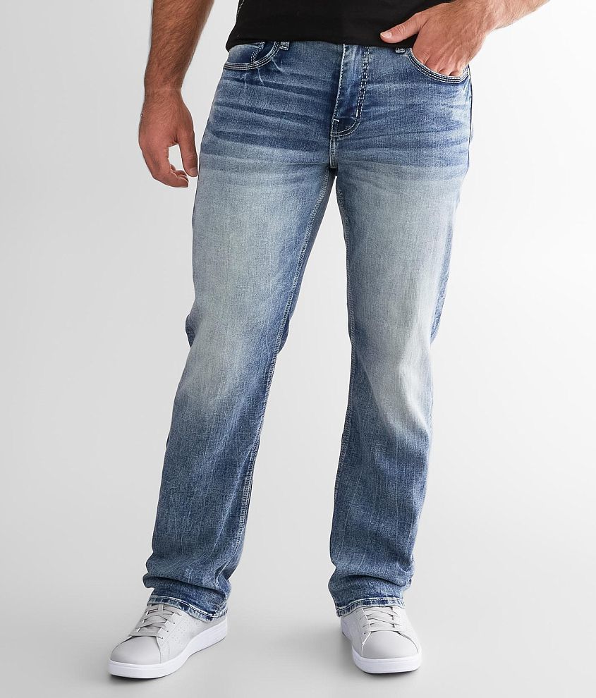 Men's Lighter Wash Relaxed Fit Jeans: 30-36" Inseams