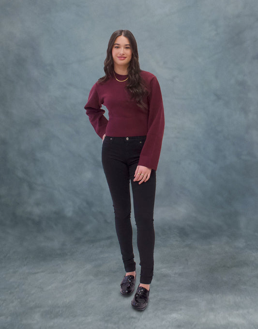 Tall Women's Black Skinny Jeans: 33" Inseam