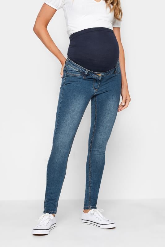 Tall Maternity Skinny Jeans in Medium Wash: 36" Inseam