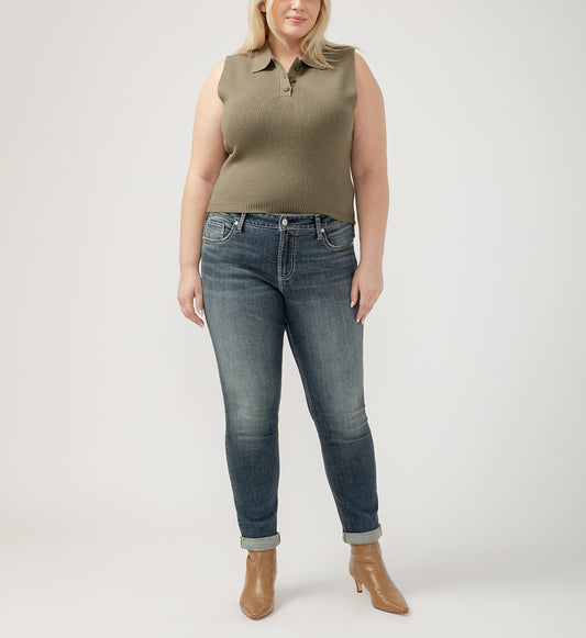 Girlfriend Mid Rise Skinny Leg Jeans Plus Size