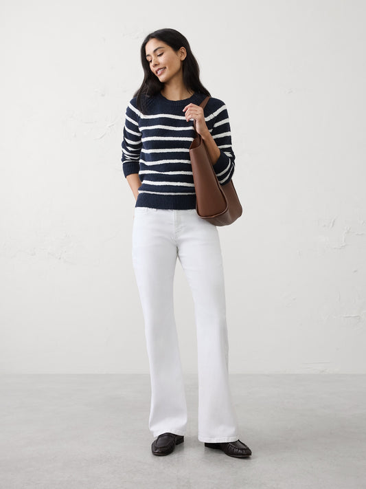 White Mid-Rise Bootcut Jean: Tall, Petite, Regular