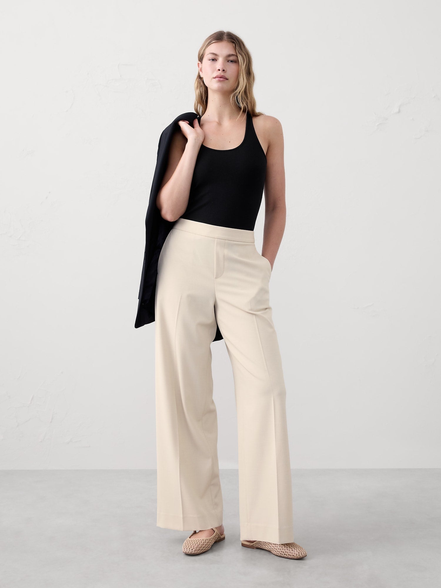 Wide-Leg Trousers in 9 Colors: 29", 31", 34" Inseams