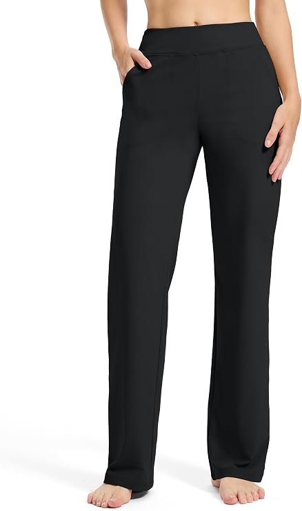 Wide Leg Yoga Pants: 32", 34", 36" Inseam