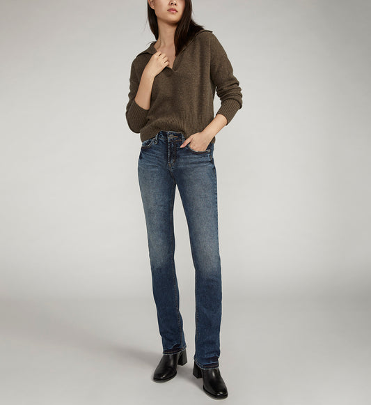 Women's Curvy Fit Slim Bootcut Jeans: 33", 35" Inseams