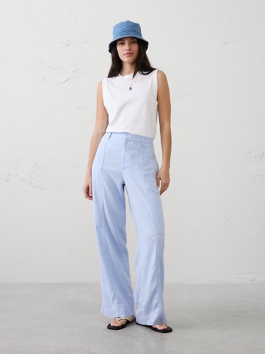 Women's Linen Utility Pants: 28", 30", 33" Inseams
