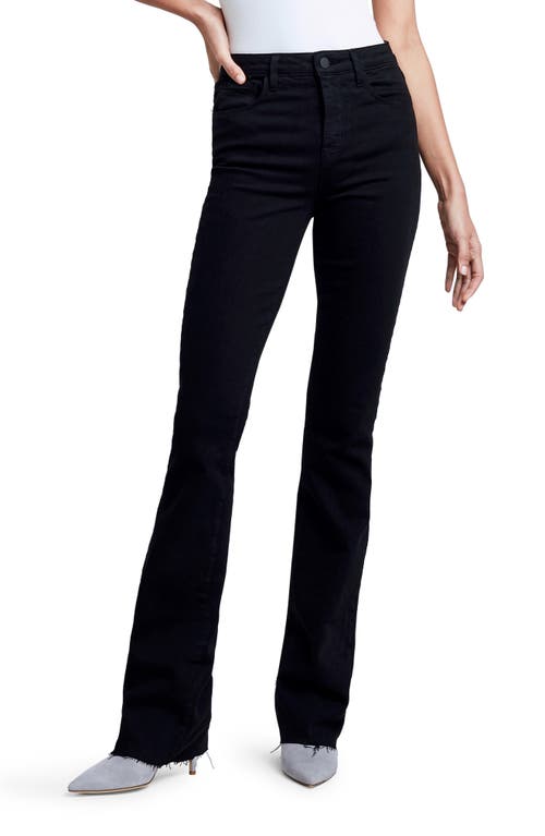 Ruth High Rise Straight Leg Jeans in Black