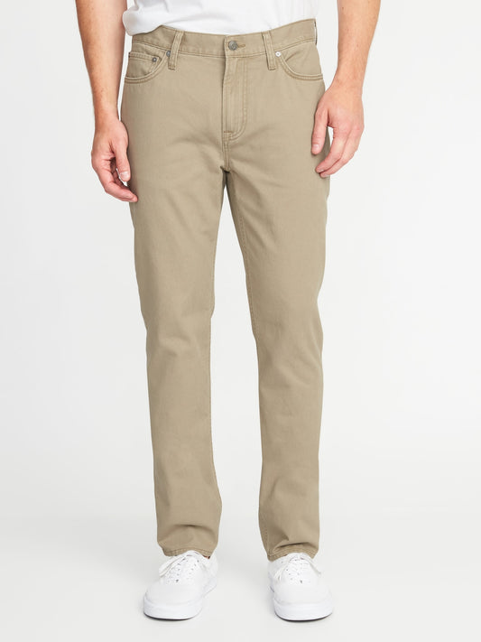 Old Navy Straight Five-Pocket Twill Pants For Men