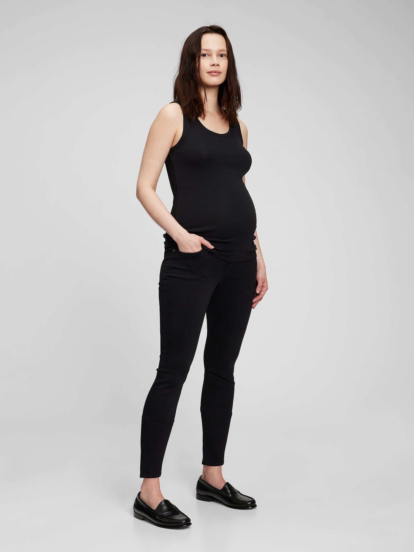 Gap Maternity Full Panel Skinny Jeans with Washwell