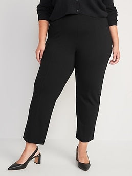 Old Navy Extra High-Waisted Stevie Straight Taper Ankle Pants for Women