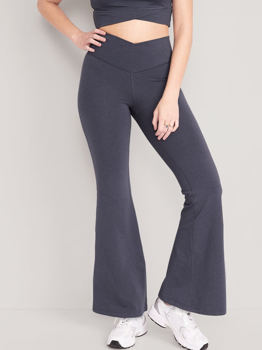 Extra High-Waisted PowerChill Crossover Super-Flare Pants for Women
