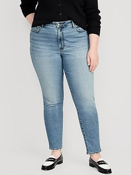 High-Waisted OG Straight Ankle Jeans for Women