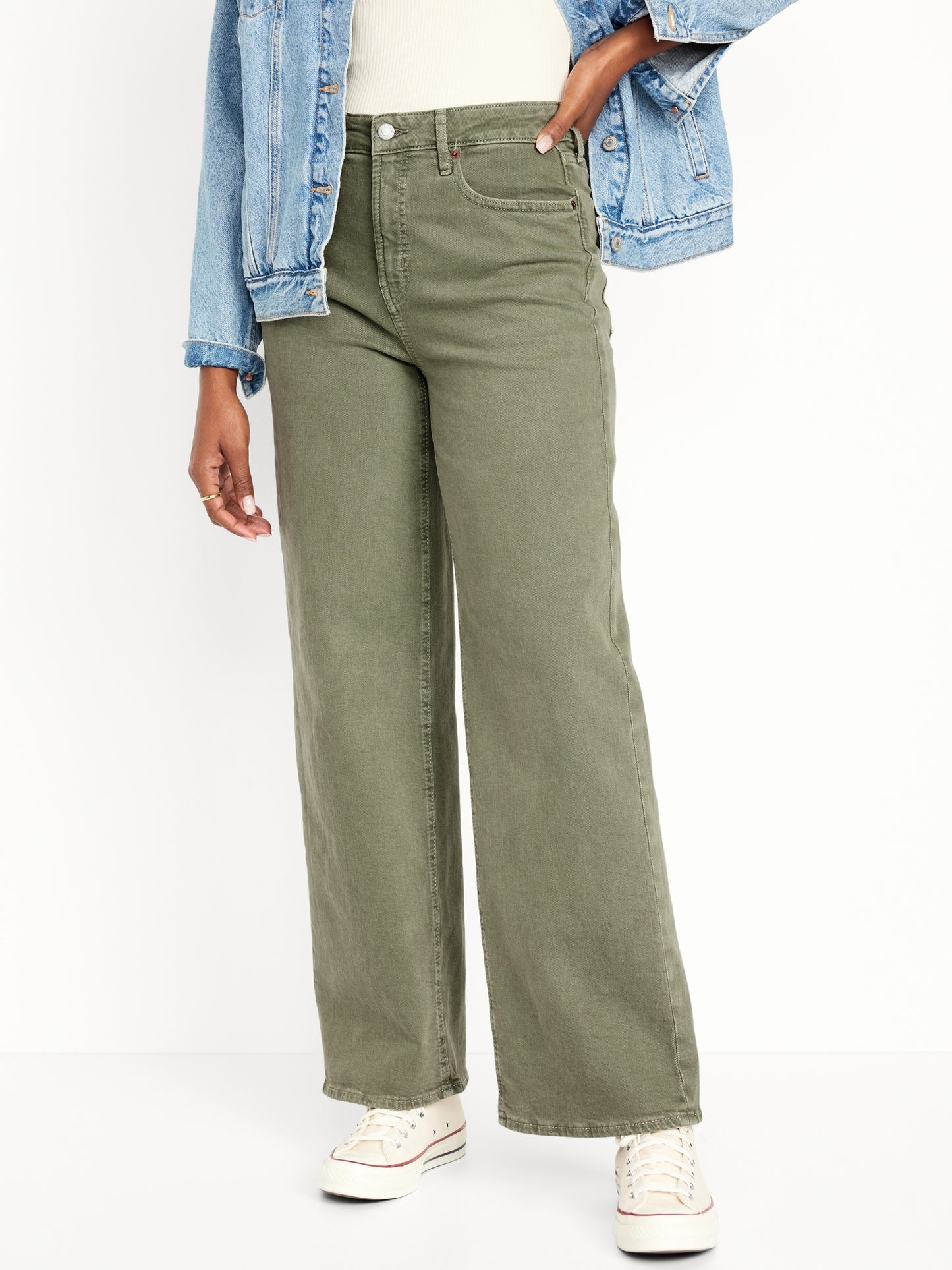 Extra High-Waisted Wide-Leg Jeans for Women