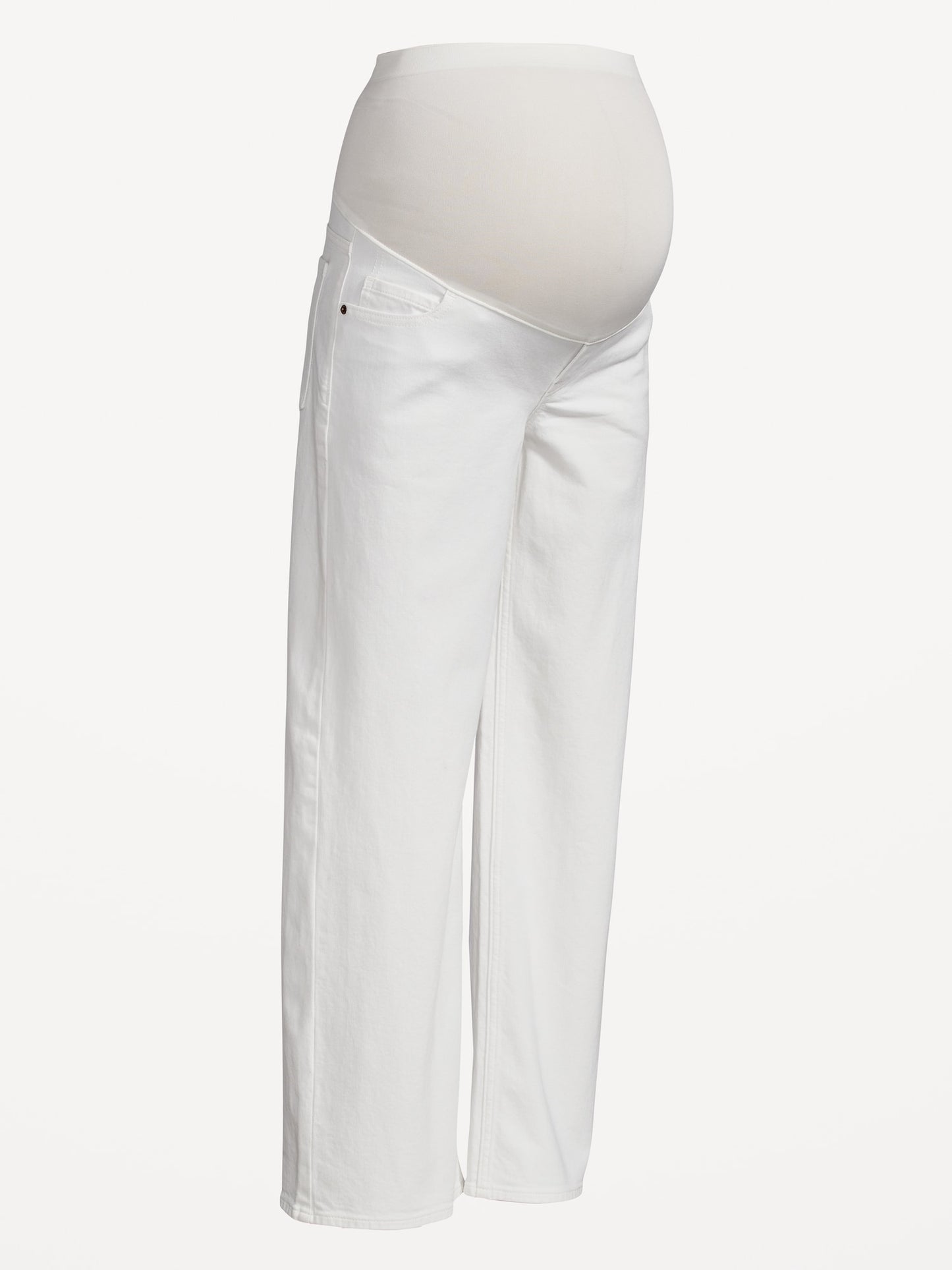 Maternity Full-Panel Wide Leg Jeans