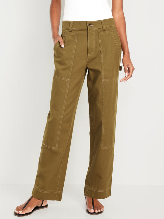 High-Waisted Utility Pants