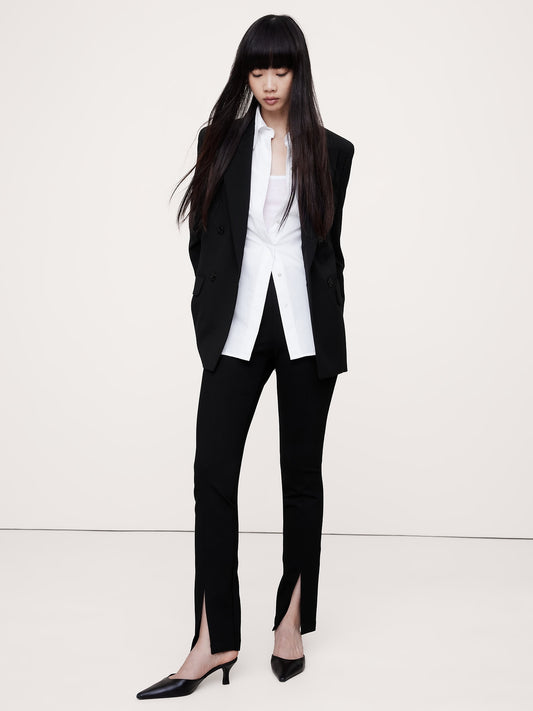 Skinny Everywhere Ponte Split-Hem Pant