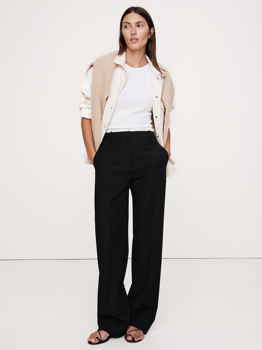 High-Rise Straight Leg Stretch Pant: 28.5", 30.5", 33.5" Inseam