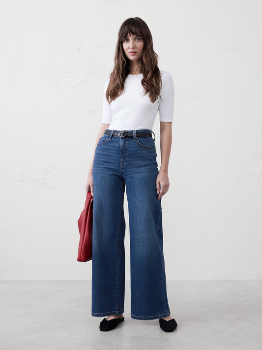 Wide-Leg High-Rise Jean: 27.5", 29.5", 32.5" Inseam