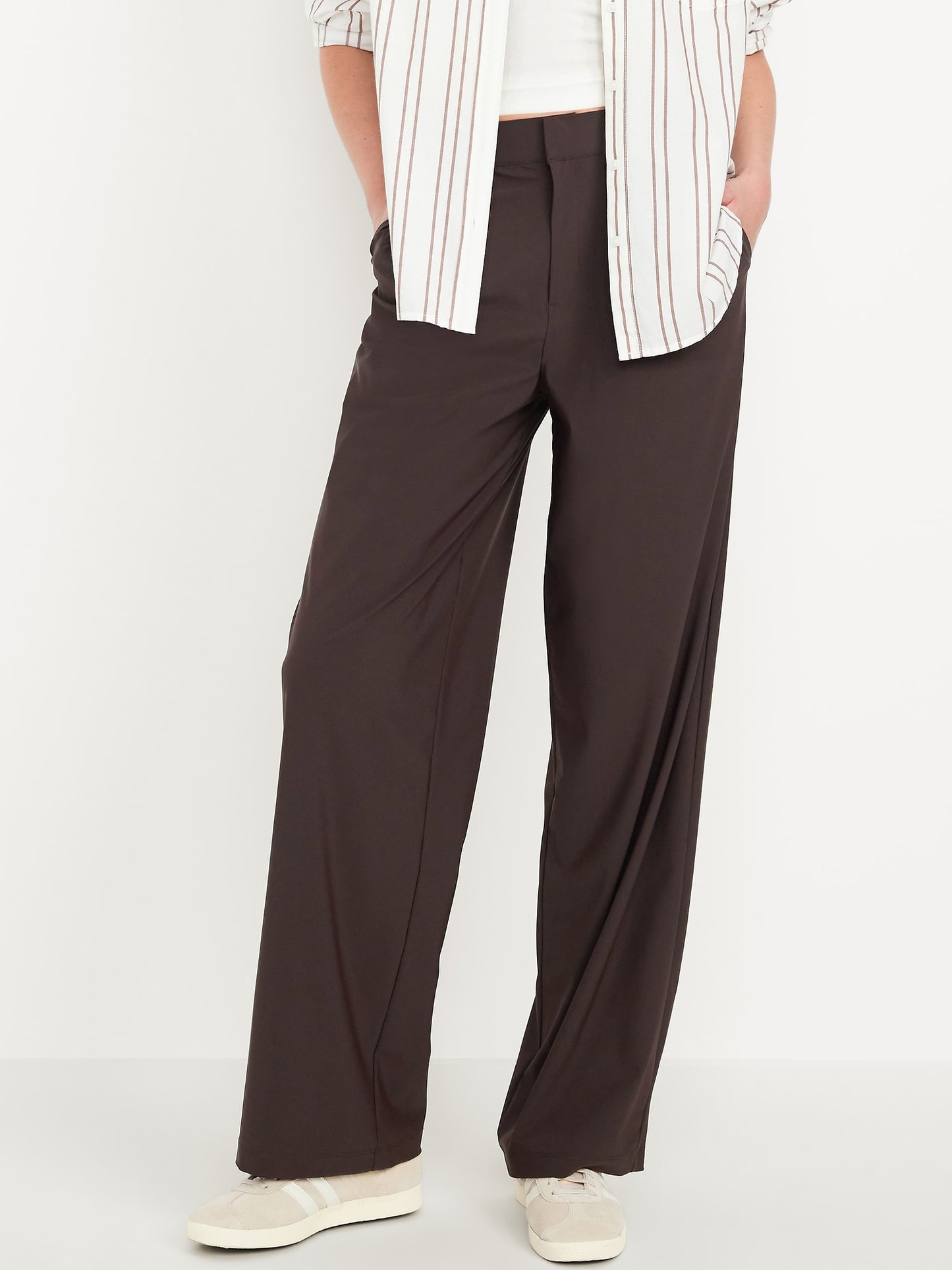 Women's Wide-Leg Tech Trouser Pants: 28.5", 30.5", 33.5" Inseams