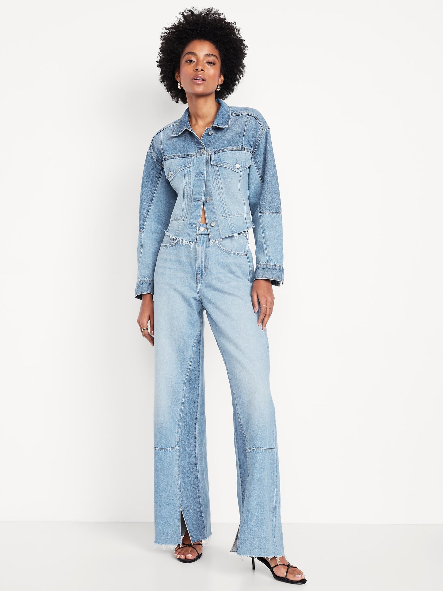 High-Waist Baggy Wide-Leg Jeans 28", 30", 33" Inseams