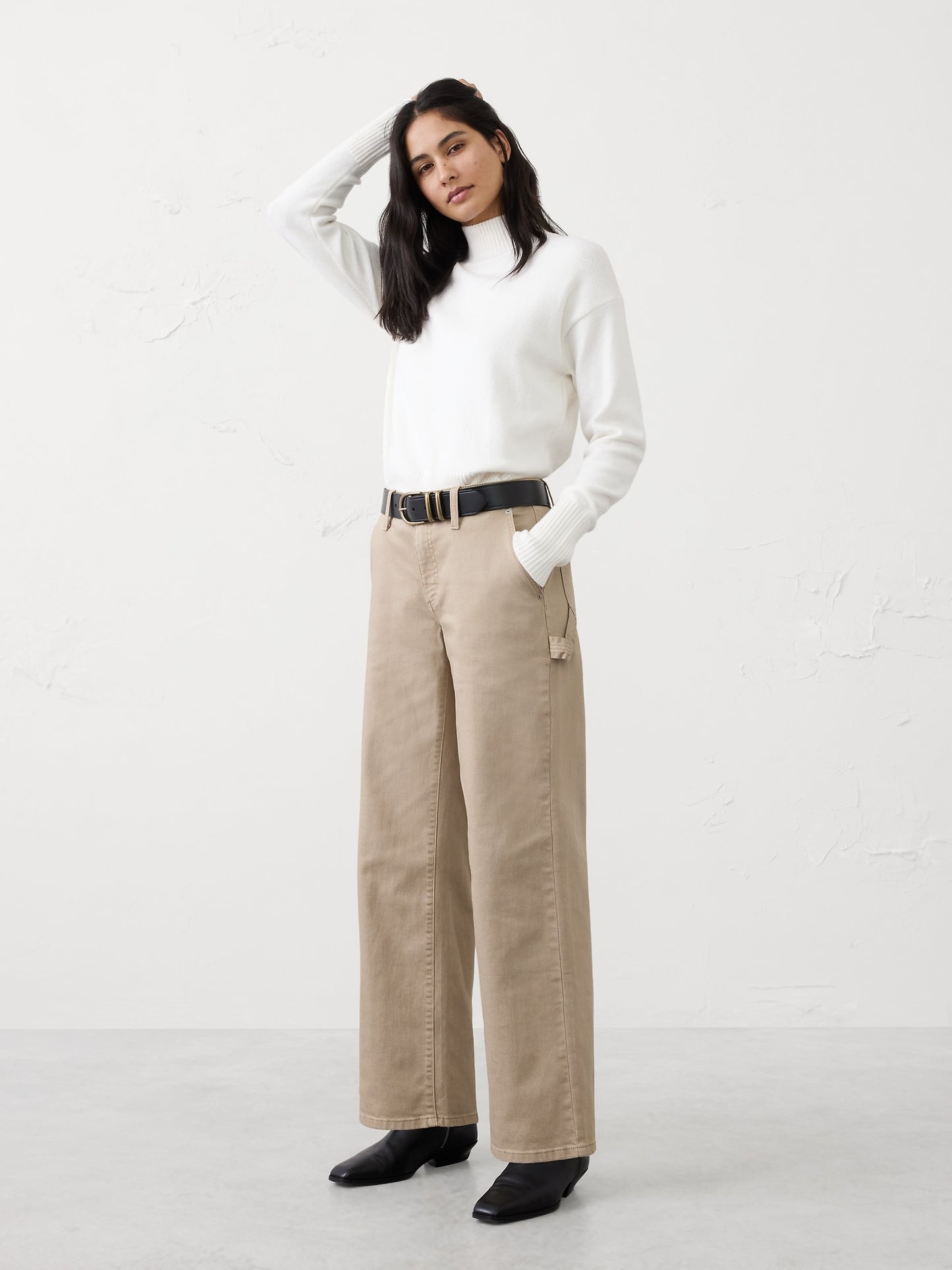Straight Leg Mid-Rise Carpenter Jean: 28", 30", 33" Inseam