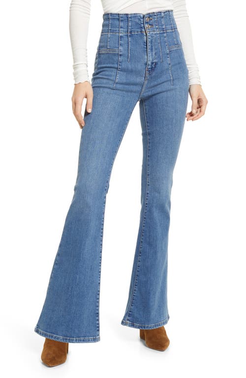 We the Free Jayde Flare Jeans in Sunburst Blue