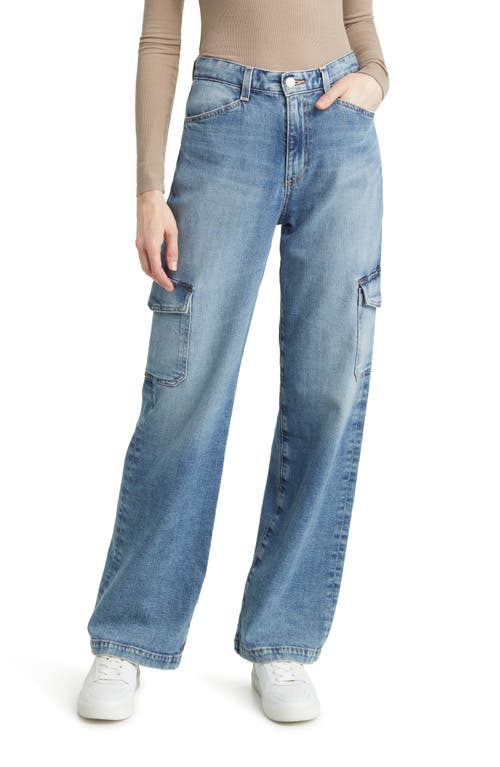 Gatina High Waist Wide Leg Cargo Jeans