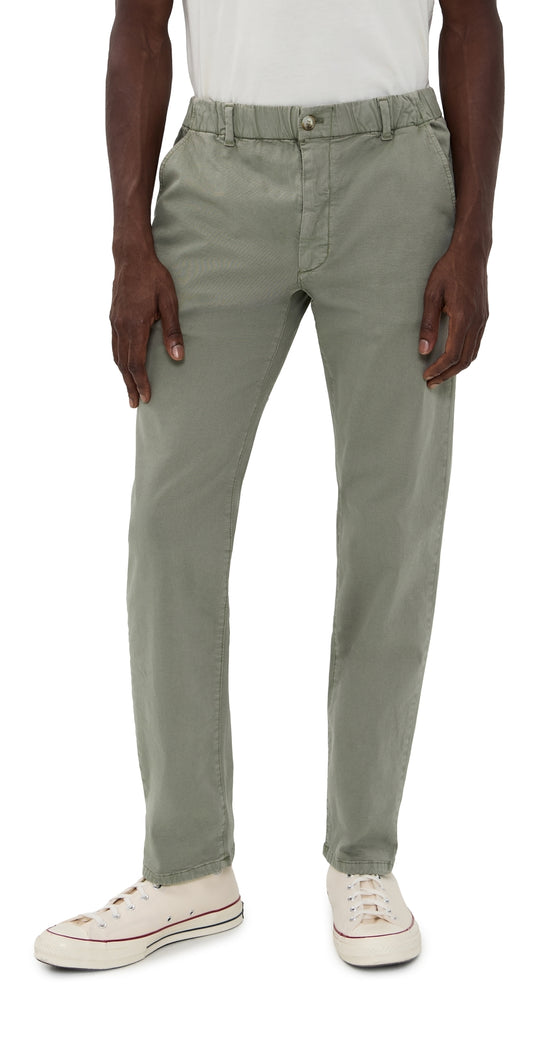 Stretch Twill Chino Slim Straight Jeans 31" Inseam