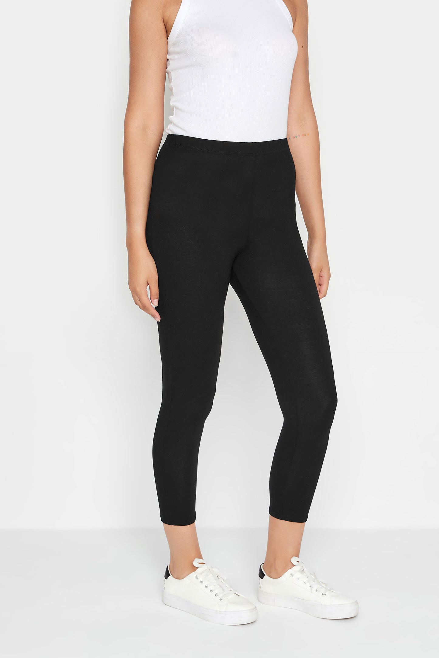 Tall Black Cropped Leggings