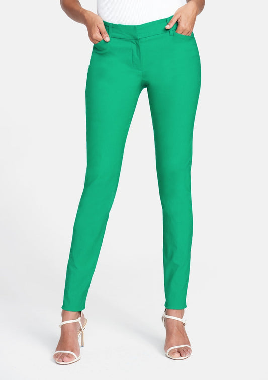 Tall Julia Dressy Skinny Pants for Women in Deep Green