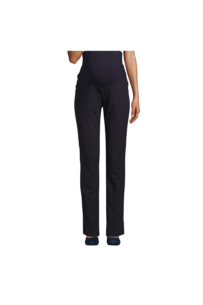 Women's Washable Wool Maternity Straight Leg Pants
