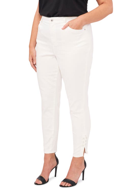 Straight Leg Ankle Jeans in Ultra White