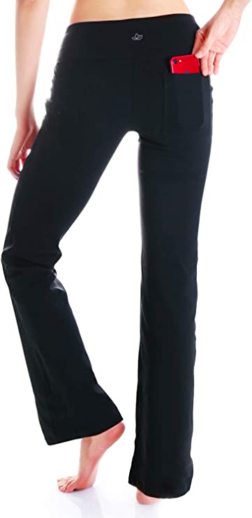 Bootcut Yoga Pants Workout Back Pockets