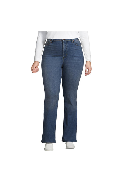 Women's Plus Size Recover High Rise Bootcut Blue Jeans