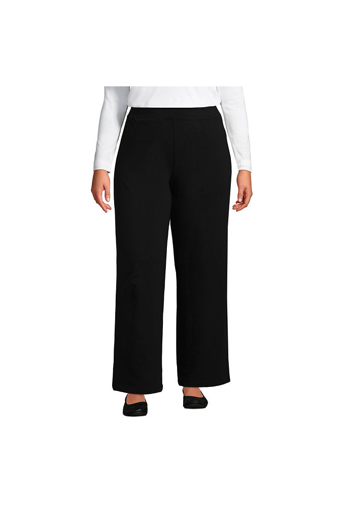 Women's Plus Size Starfish Mid Rise Wide Leg Pull On Pants
