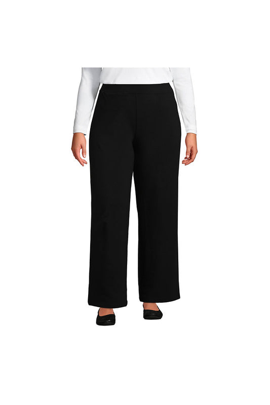 Women's Plus Size Starfish Mid Rise Wide Leg Pull On Pants
