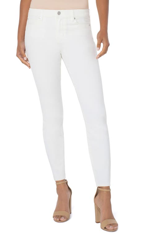 Los Angeles Piper Hugger Ankle Skinny Jeans in Porcelain